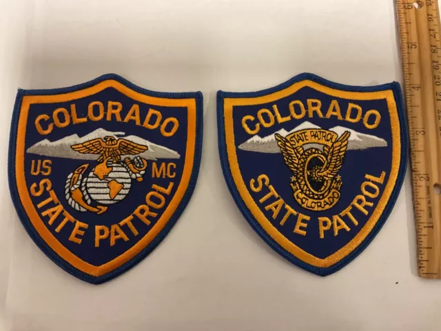 Colorado State Patrol collectors patch set 2 pieces