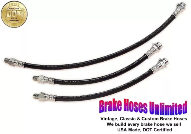 BRAKE HOSE SET DeSoto Custom & DeLuxe, Model S11, All Body Styles - 1946