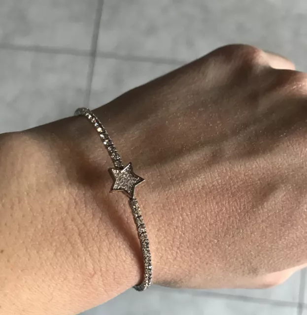 bracciale tennis rigido zirconi bianchi stella kiara cielo venezia 3