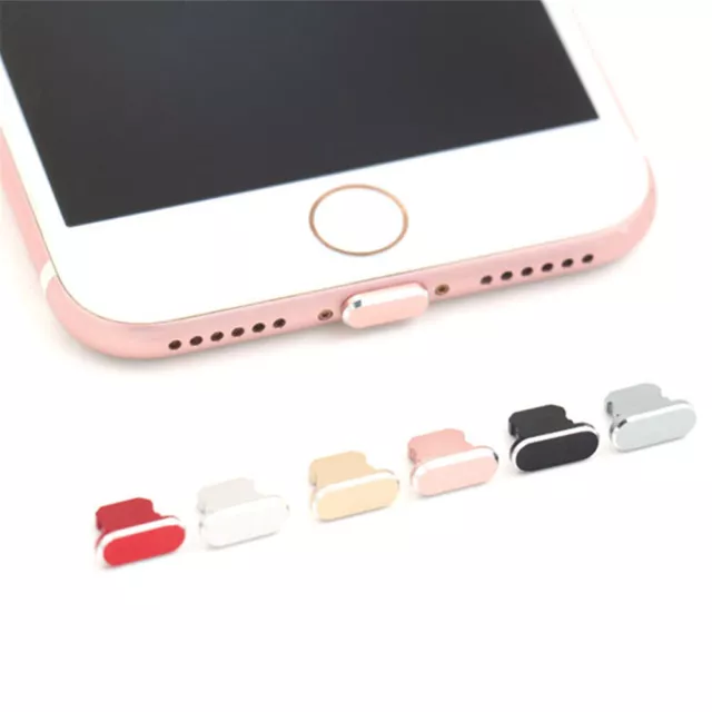 1pcs Métal Poussière Prise Téléphone Charge Port Stopple Pour IPHONE 5s Se / *