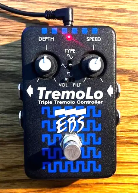 EBS Triple TremoLo Controller Bass Effect Pedal