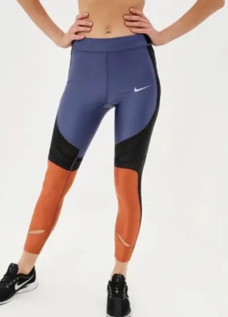 Nike Power Speed 7/8 Tight Fit Running Womens Tights Colorblock S, Aq5364 557