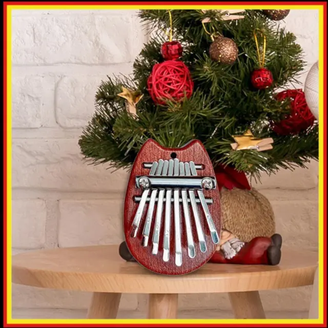 8 Tasten Mini Kalimba tragbare Holzfinger Harfe Daumen Klavier Musikinstrument