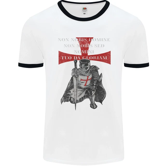 T-Shirt Homme Templiers Beauseant St Georges - Coton Gildan - Neuf Avec Étiquettes