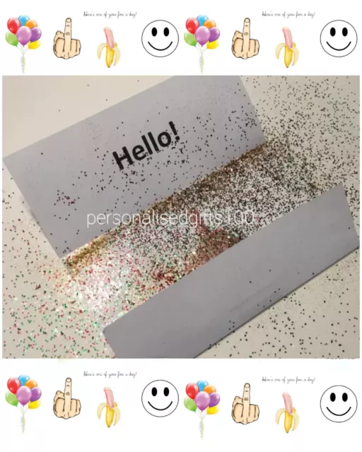 Box Glitter Bomb Prank Package Gender Reveal Decorations Balloon