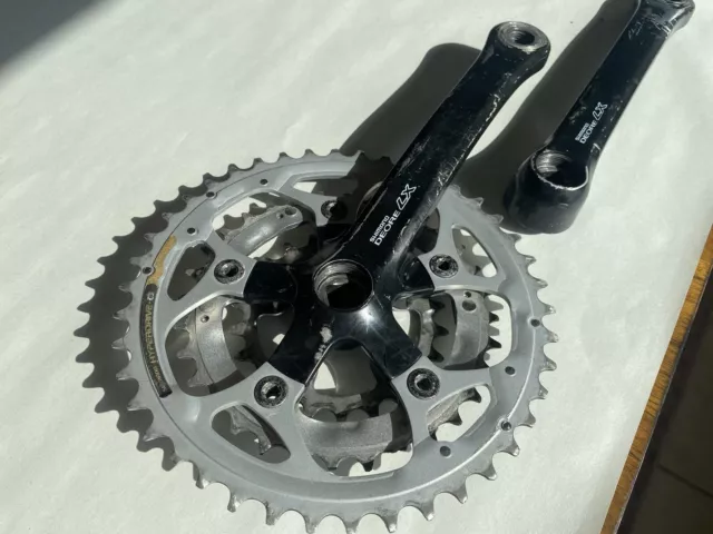 Shimano Deore Lx Bicycle 175 Mm 44/32/22 Tooth Square Taper Crankset Fc-M563
