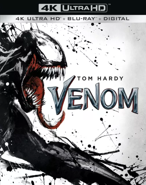 Venom (4K UHD Blu-ray) Tom Hardy Michelle Williams Riz Ahmed Scott Haze