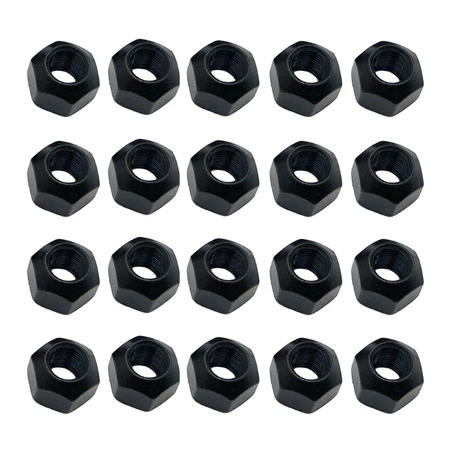 20 X LAND Rover Defender Discovery 1 Black Steel Wheel Nuts RRD500010