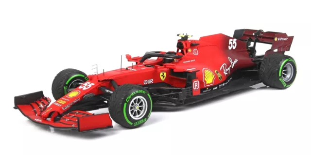BBR Models 1/18 FERRARI SF21 C.SAINZ EMILIA ROMAGNA GP 2021 PNEUS INTERMÉDIAIRES