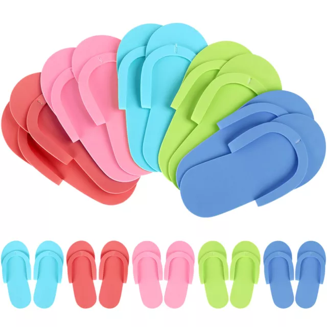 24 Pairs Pedicure Hotel Spa Disposable Women Guest Slippers-IA