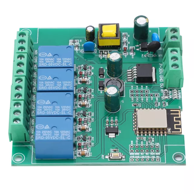 WIFI Relay Module 4 Channel Development Board Wireless Control USB Smart Home