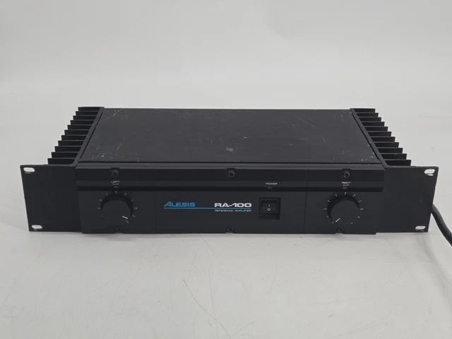 ALESIS RA-100 100W/4-OHM 75W/8-Ohm Reference Amplifier Rack Mountable ...