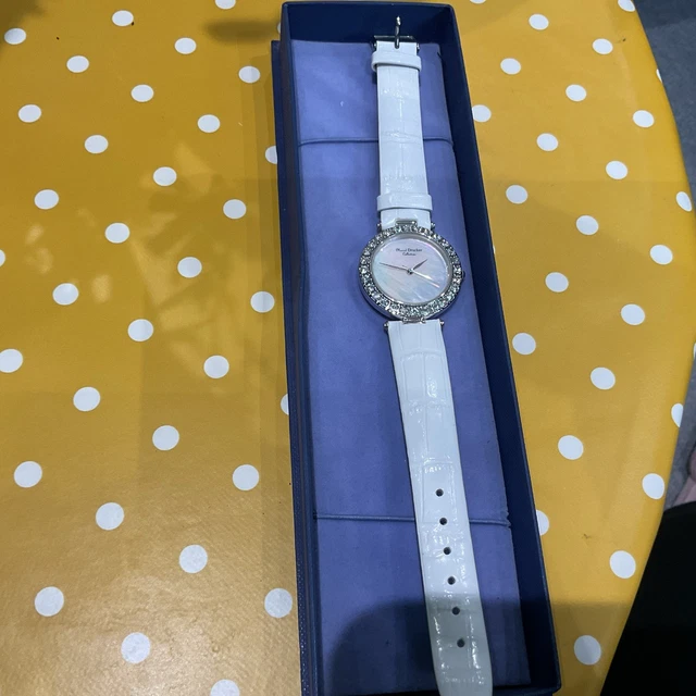 MARCEL DRUCKER RARE Mother Of Pearl & Crystal Ladies Watch  display picture 2