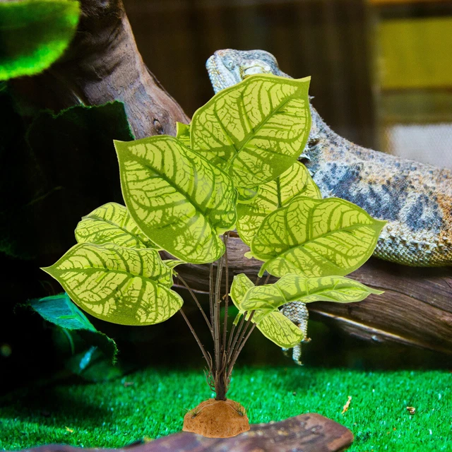 Pianta Artificiale Per Rettili E Acquari - Decorazione Realistica E Sicura Per Terrari
