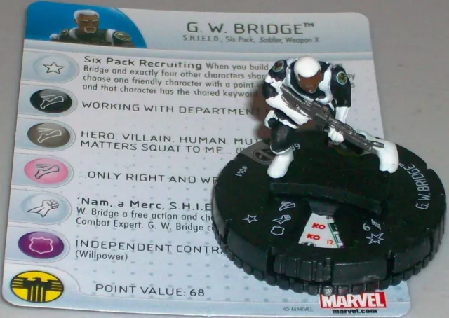 G.W.BRIDGE #041 Deadpool Marvel HeroClix Rare