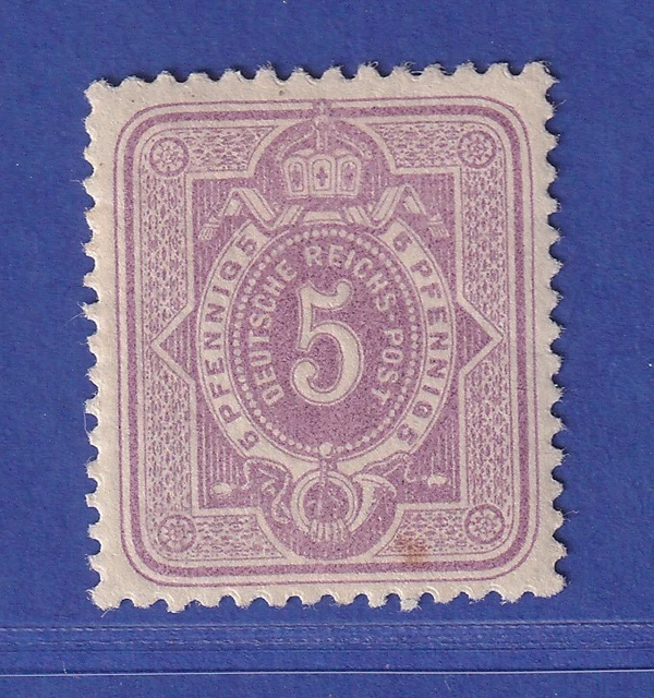 Deutsches Reich 5 Pfennig Mi.-Nr. 40 I ungebraucht * gepr. ZENKER BPP