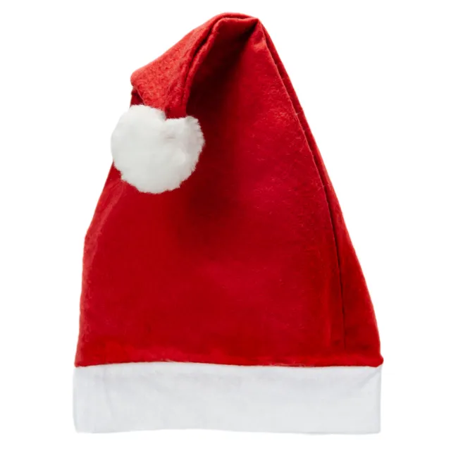 Weihnachtsmannmütze Weihnachtsmütze Nikolausmütze mit Bommel