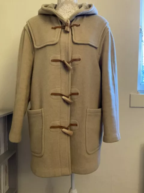GLOVERALL WOOL BEIGE Duffle Coat GB 40 EUR 50 BRAND NEW Unisex