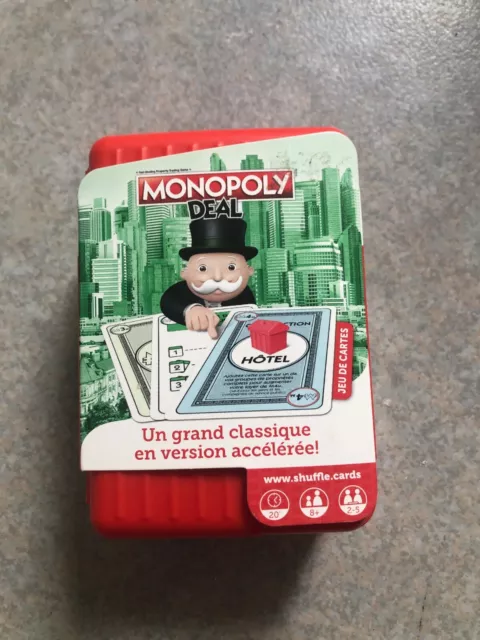 Jeu de cartes shuffle monopoly deal