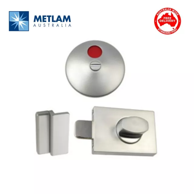 Metlam Toilet Door Lock Indicator Bolt Set Vacant / Engaged-ML300SC