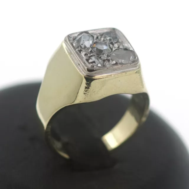 Brillant Gold Ring 585 14 Kt Gelbgold Diamantrosen Sonderpreis Wert 1500,- 2