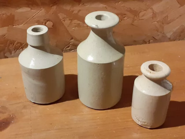 Lovely vintage stoneware bottles (3) - nice selection!