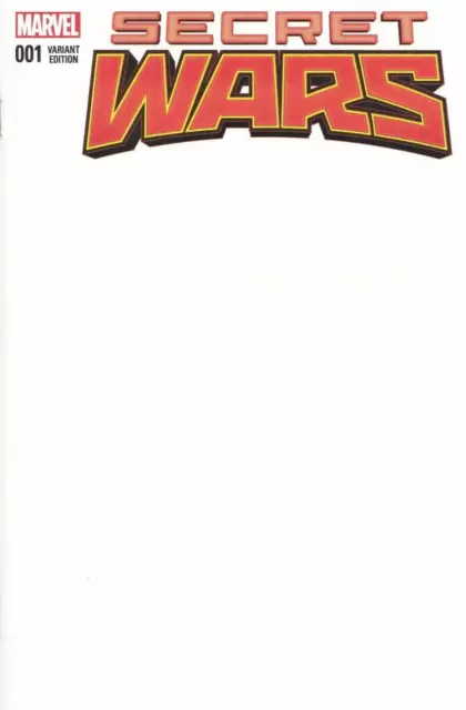 Blank SECRET WARS #1 Sketch Variant Avengers MARVEL Super-Heroes FAST SHIP