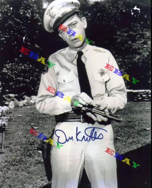 DON KNOTTS BARNEY FIFE Autographed Signed 8x10 Photo Reprint