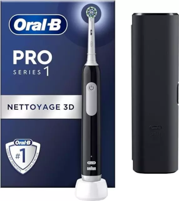 (TG. 1 Unité (Lot de 1)) Oral-B Pro Series 1 Spazzolino Da Denti Elettrico Nero