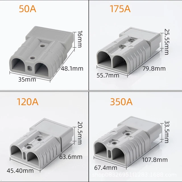 FOR ANDERSON CONNECTOR 50/120A Anderson Plug Forklift Battery Power ...