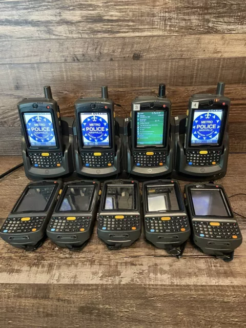 Motorola Laser Barcode Scanner MC75A PDA With Charger And Finger Print Scanner