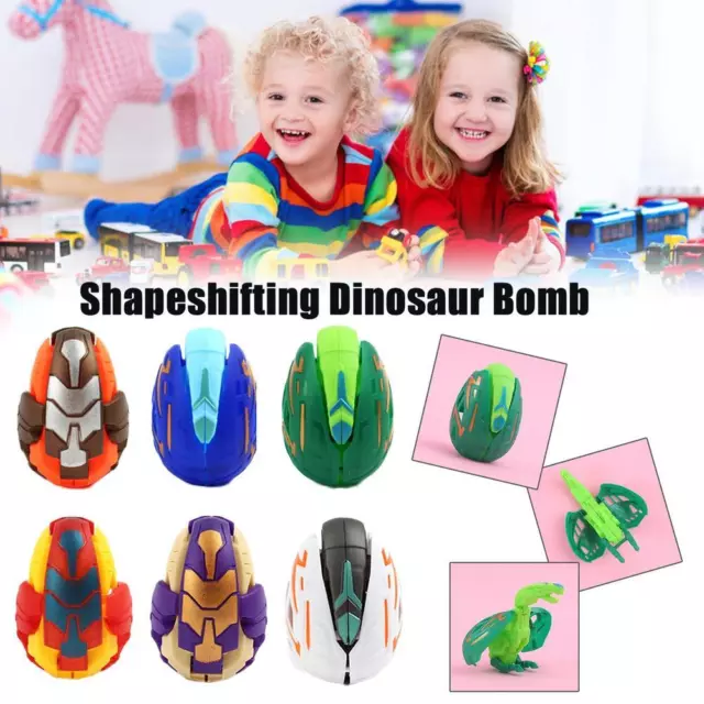 Dinosaur Eggs Deformation Robot Toy Automatic Transform Kids Educational Gifts