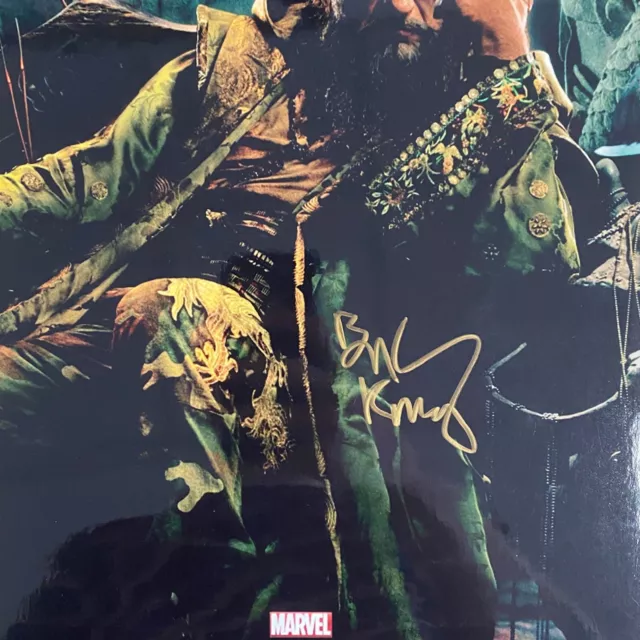 Iron Man 3 Mini Poster Signed by Ben Kingsley (Mandarin) with COA 2