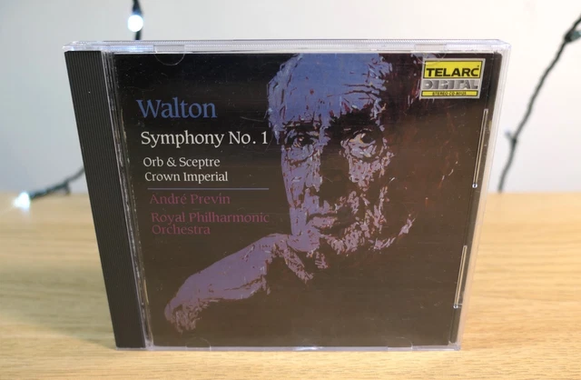 Andre Previn *SIGNED* Walton Symphony no. 1 Royal Philharmonic Telarc CD-80125