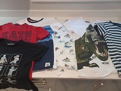 BOYS NEXT and OTHERS T SHIRT BUNDLE X6 AGE 8-10 YEARS VGC