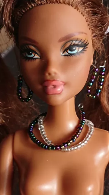Schmuck Kette Ohrringe für Barbie B. My Scene Petra Steffi Love usw NEU