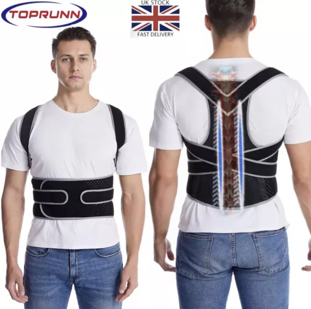 Posture Corrector Bad Back Full Body Support Belt Brace Shoulder Lumbar Unisex