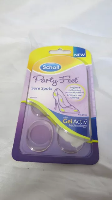 Scholl Party Feet Sore Spots Gel Activ Technology 5 out of 6 pads available New