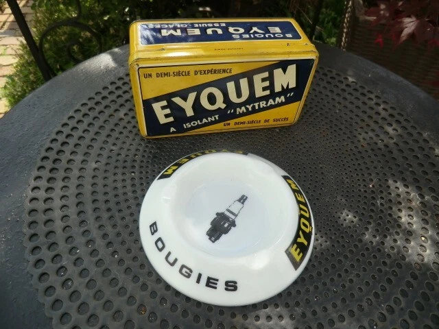 Lot ! Ancienne Boite Et Cendrier Bougies Eyquem  1960 .
