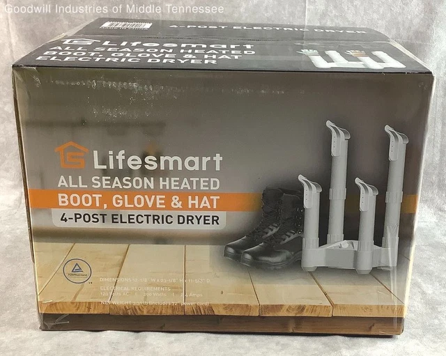 LIFE SMART BD001 Lifesmart 4 Post Heat Airflow Boot Heated Glove Hat