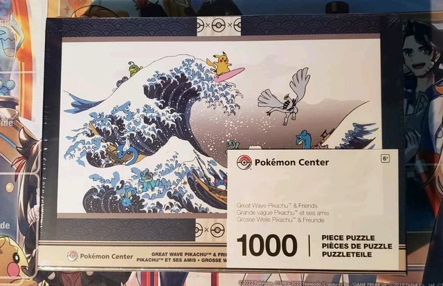 POKEMON CENTER GREAT Wave Pikachu & Friends Puzzle 1,000