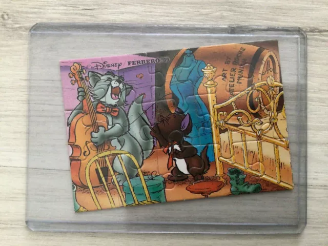 PUZZLE: Aristocats (1989) 100% ORI OL Oben Links ohne BPZ Beipackzettel Ü-Ei