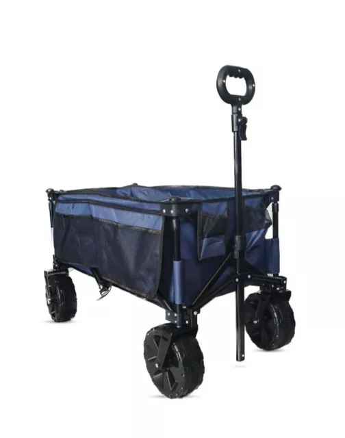 Sekey Folding Wagon with Large Capacity,Heavy Duty Beach Wagon Cart on