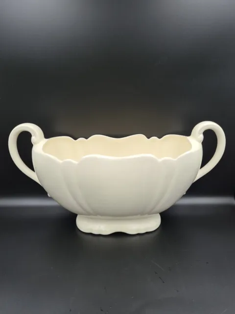 Vintage Crown Devon Extra Large Porcelain Flower Mantle Vase in Art Deco Style