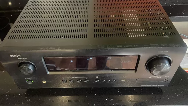 Side Damage Denon AVR 1912 7.1 Channel HDMI Dolby Digital Amplifier With Airplay
