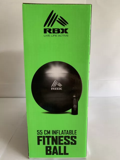 RBX Strength & Conditioning Exercice/Ballon de fitness avec Pompe 55 cm 2