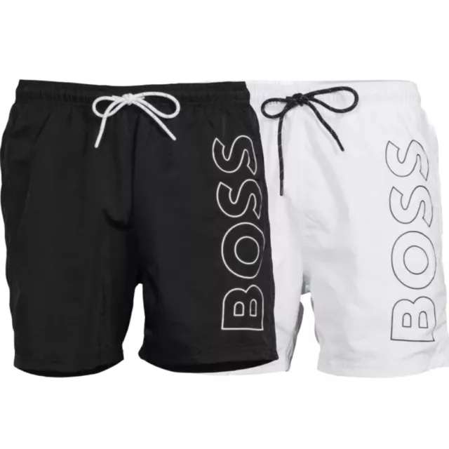 Hugo Boss Men's Swim Shorts Casual Fully Lined Embroidered Boss Logo Swimsuit