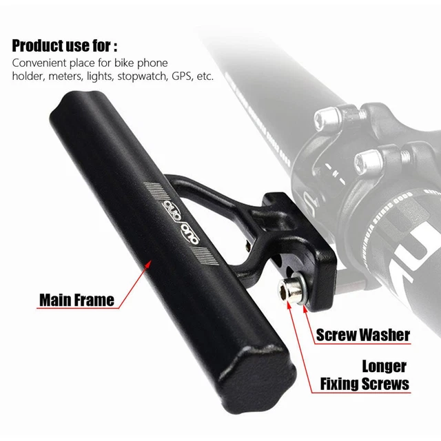 ESTINK Rallonge De Guidon De Vélo Vélo De Route De Montagne Support D'extension De Guidon En