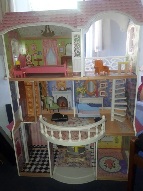 Kidkraft My Dream Barbie Sized Dolls House 3 Storeys Used