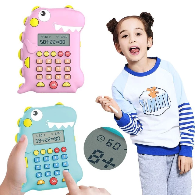Educational Toy Calculators Dinosaur Math Toys with Music Montessori Toys